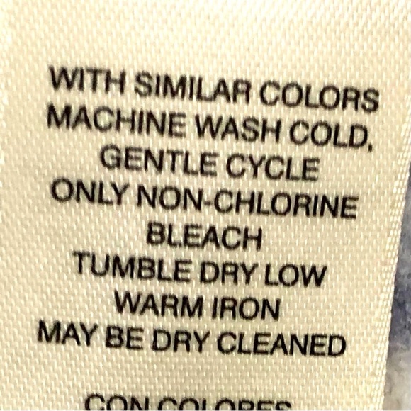 Chico’s blue white floral long sleeve tunic envelope neck size 12 (Chico’s 2) - Picture 8 of 11